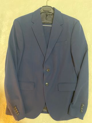 Traje Zara azul navy americana y pantalón
