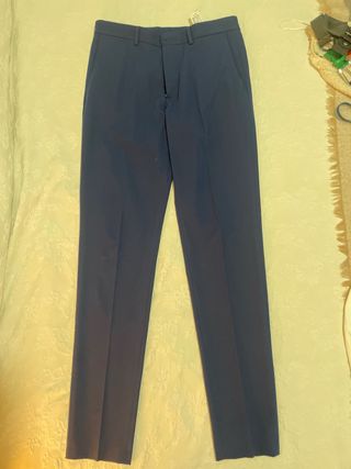 Traje Zara azul navy americana y pantalón