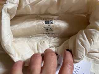 Chaqueta Uniqlo Plumas Blanca Talla XS