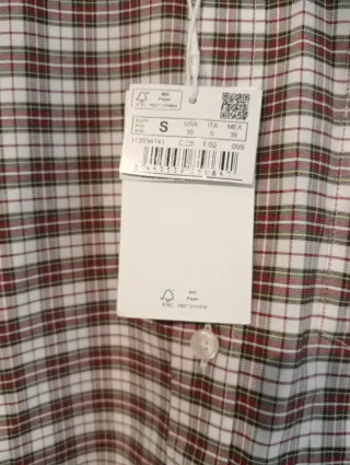 Camisa Pedro del hierro cuadros talla S Hombre