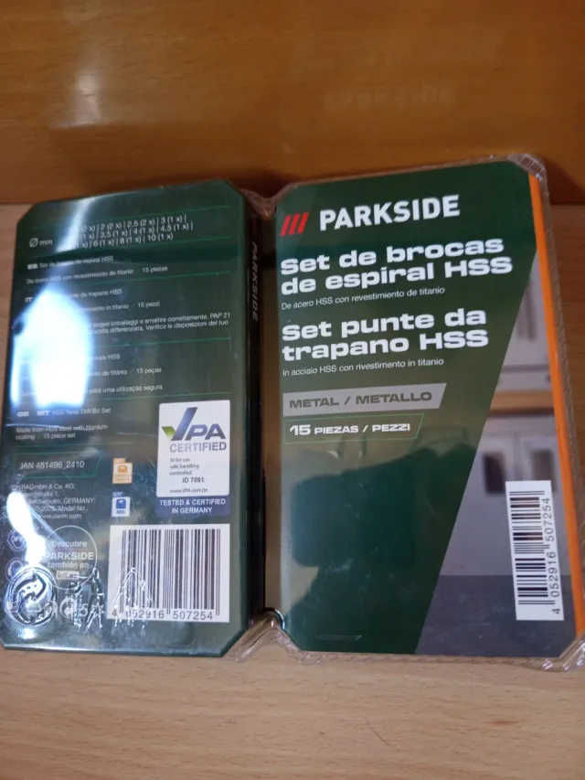 A estrenar  Set de brocas Parkside
