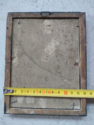 Antico quadretto Gesù in croce con Angeli