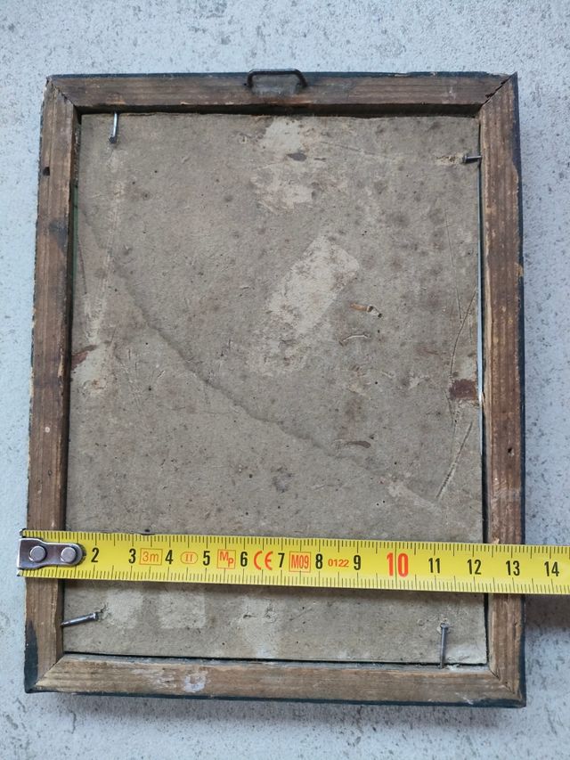 Antico quadretto Gesù in croce con Angeli