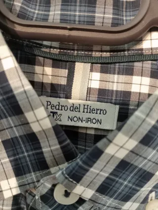 Camisa Pedro del hierro cuadros talla s hombre