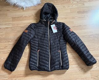 Chaqueta acolchada negra talla S