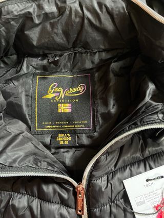 Chaqueta acolchada negra talla S