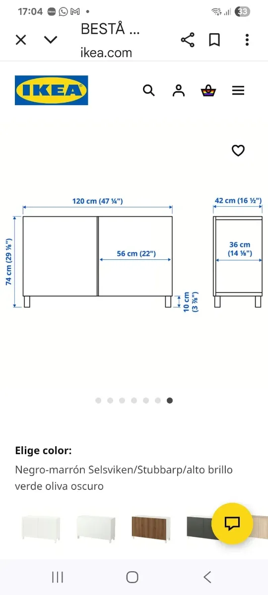 Aparador moderno negro 
