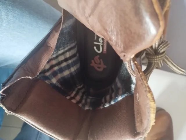 Botas de piel marrones de marca Clayan