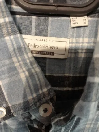 Camisa Pedro del hierro cuadros talla s hombre
