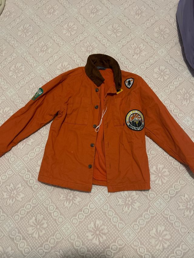 Chaqueta Naranja con Parches talla de 6-7 nueva