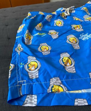 Costume Saint Barth Stampa Orologi Blu