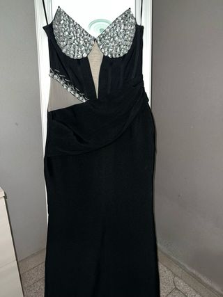 Abito da cerimonia nero e argento