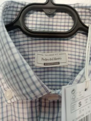 Camisa Pedro del hierro cuadros talla s hombre