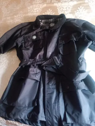 Gabardina Panamá Jack Negra Talla XL