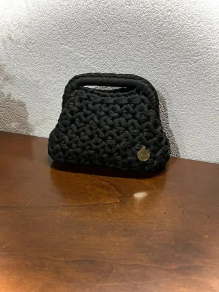 Pochette uncinetto nera