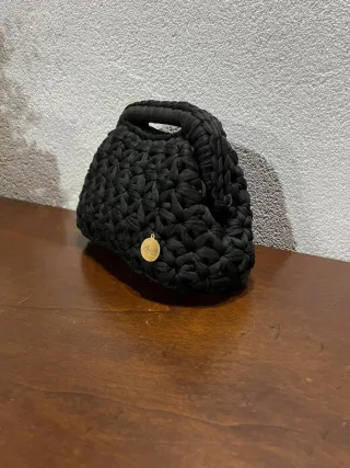 Pochette uncinetto nera