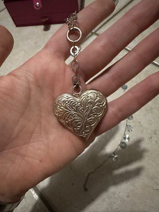 2 collane donna cuore + 1 bracciale