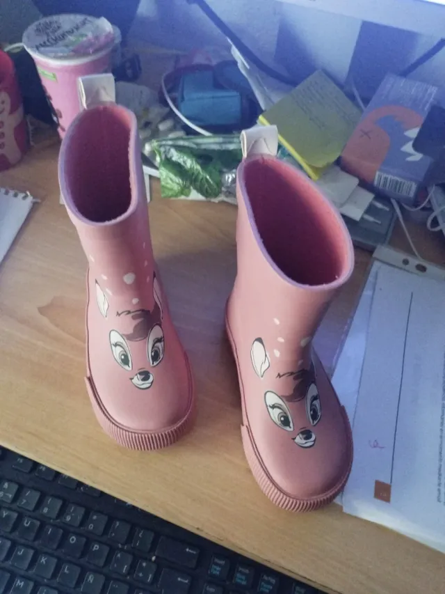 Botas de agua niña Bambi rosas