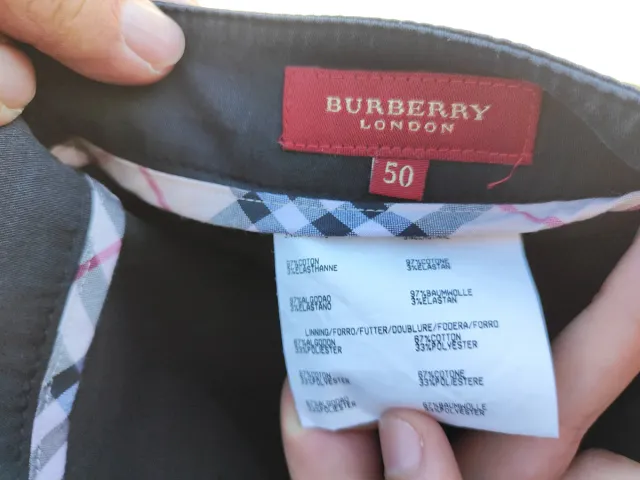 Pantalón Burberry Negro Talla 50