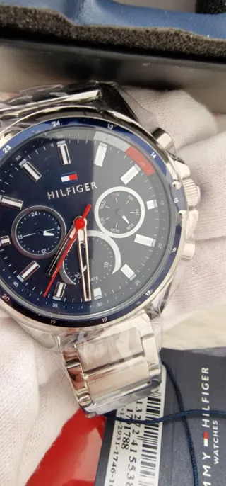 Reloj Tommy Hilfiger Hombre Azul y Plateado