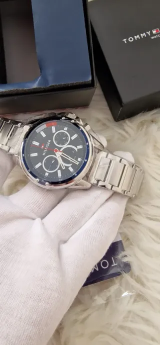 Reloj Tommy Hilfiger Hombre Azul y Plateado