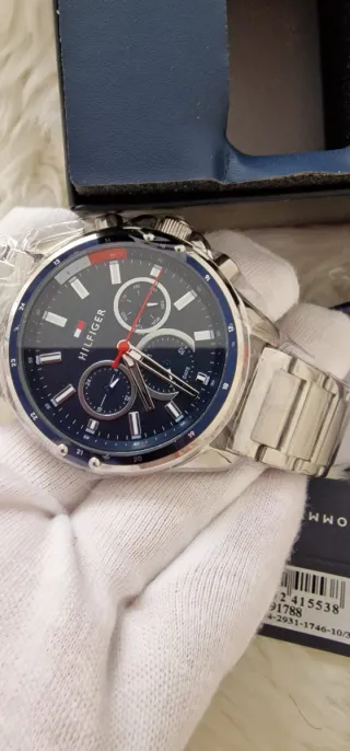 Reloj Tommy Hilfiger Hombre Azul y Plateado