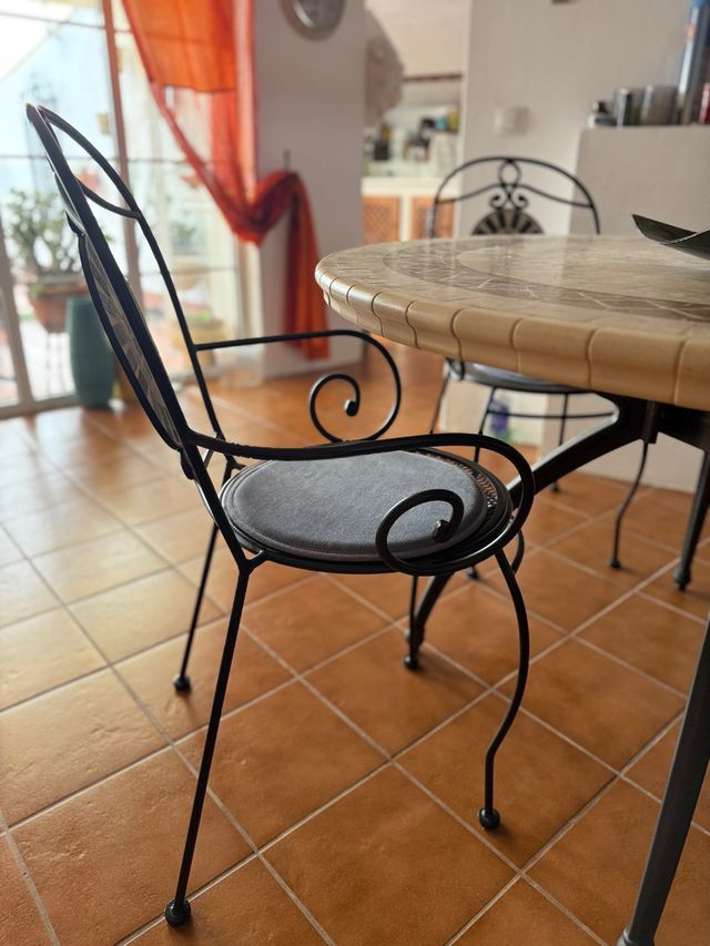 Sillas de exterior metal piedra