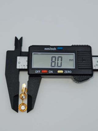 Pendientes largos de Oro 18K, 2,28gr, 2,5cm