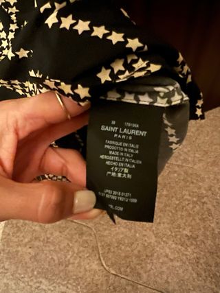 Camicia Saint Laurent a righe e stelle