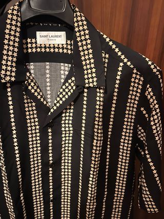 Camicia Saint Laurent a righe e stelle