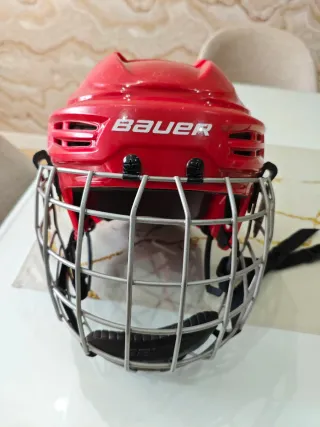 Casco de Hockey Bauer Rojo