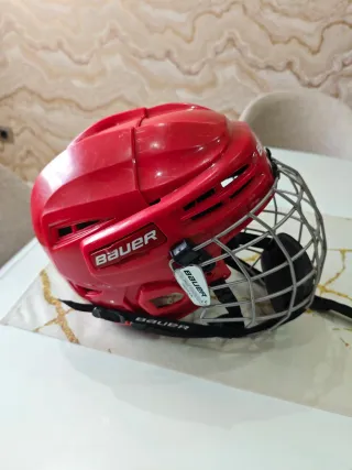 Casco de Hockey Bauer Rojo