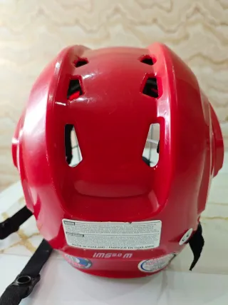 Casco de Hockey Bauer Rojo