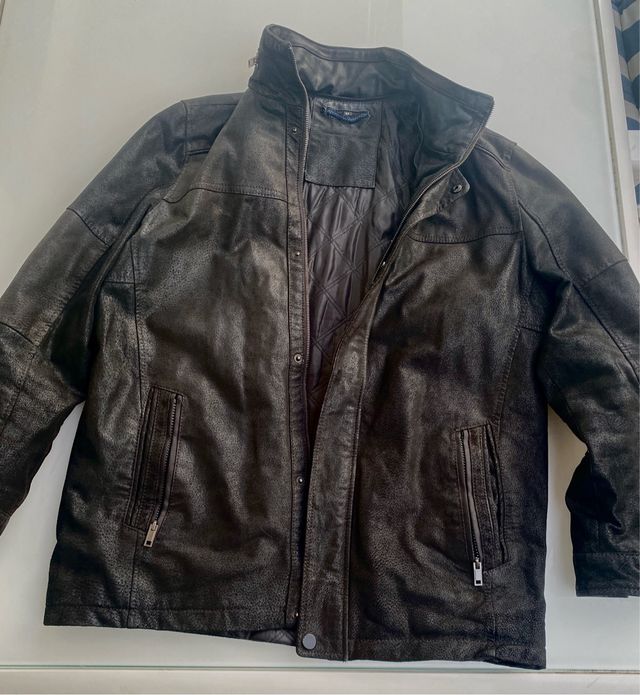 Chaqueta de cuero hombre