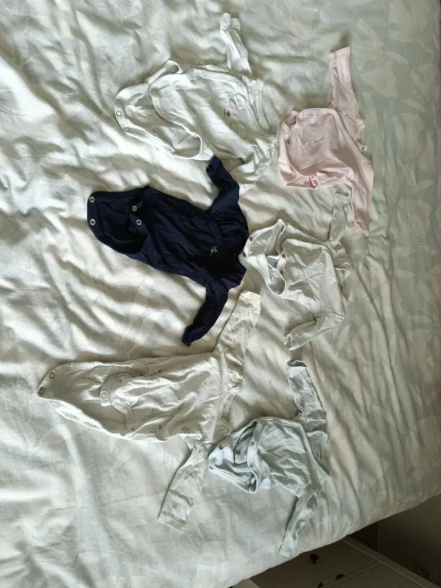 Lote Bodys Bebé Manga Larga