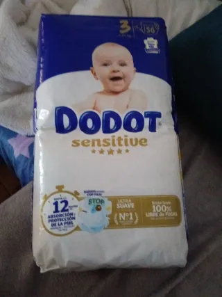 Pañales Dodot Sensitive Talla 3 - 56 uds