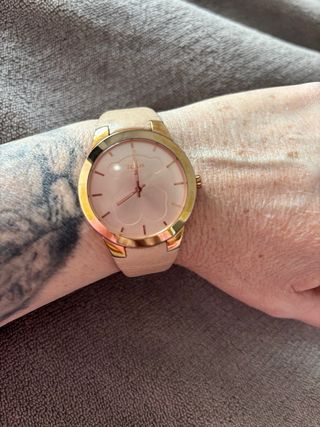 Reloj Tous Oro Rosa y Piel Beige