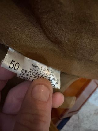 Giacca uomo pelle scamosciata vintage marrone