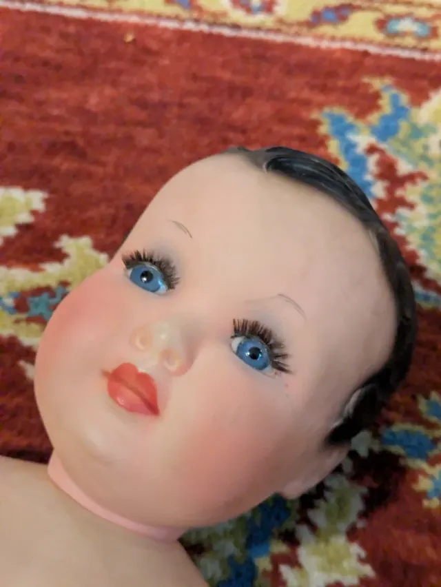 Muñeco de celuloide francés antiguo