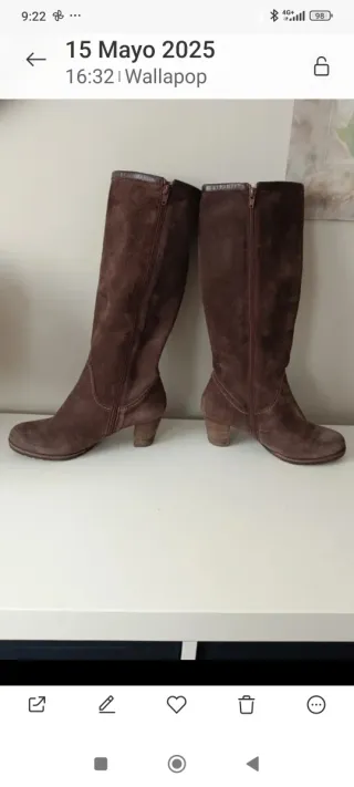 Botas de ante WONDERS marrones