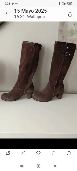 Botas de ante WONDERS marrones