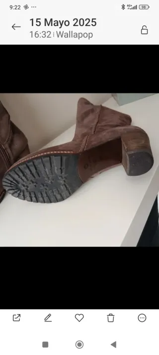 Botas de ante WONDERS marrones