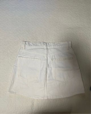 Falda vaquera blanca