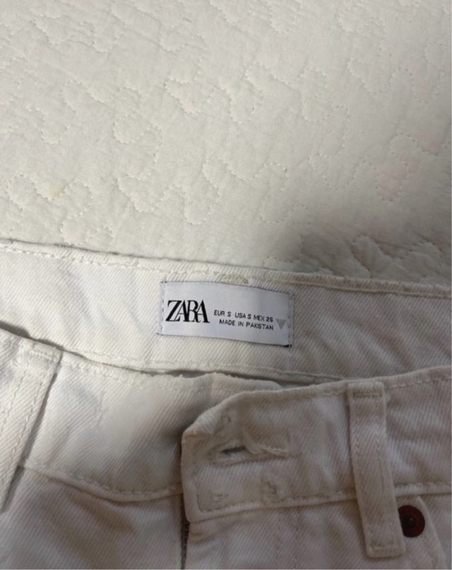 Falda vaquera blanca