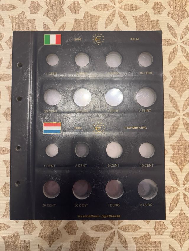 Folhas para moedas Euro Leuchtturm