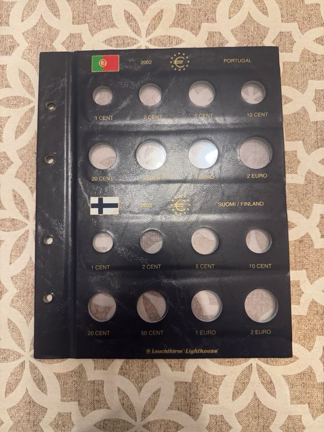 Folhas para moedas Euro Leuchtturm