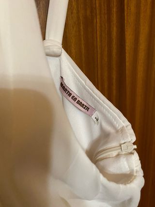 Vestido fiesta blanco Marta en Brazil