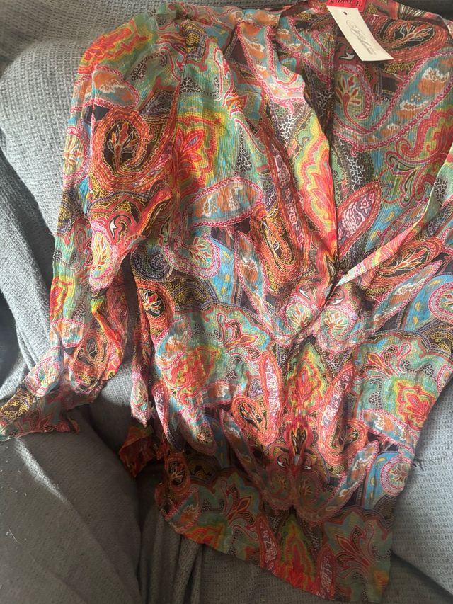 Camisa transparente Nadine multicolor talla 42