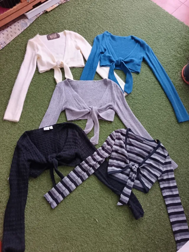 Lote 6 rebecas cortas inverno donna