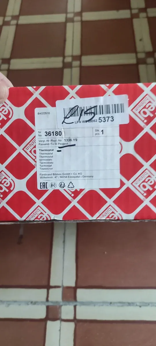 Termostato para coche